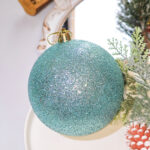 8cm Lake Blue Gift Tube Christmas Ball Ornament Collection - Image 4