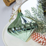 10cm Lake Blue Water-Drop Flower Christmas Ball Ornament Collection - Image 6