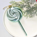 8cm Lake Blue Gift Tube Christmas Ball Ornament Collection - Image 7
