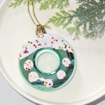 8cm Lake Blue Gift Tube Christmas Ball Ornament Collection - Image 8