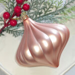 6cm Rose Gold Gift Tube Christmas Ball Ornament Collection - 图片 3