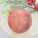 8cm Rose Gold Gift Tube Christmas Ball Ornament Collection - Image 6