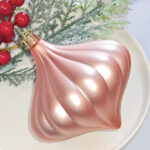 8cm Rose Gold Gift Tube Christmas Ball Ornament Collection - Image 8