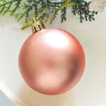 8cm Rose Gold Paiting Classic Christmas Ball Ornament Collection - Image 6