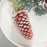 6cm Rose Gold Gift Tube Christmas Ball Ornament Collection - 图片 8