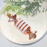 8cm Rose Gold Gift Tube Christmas Ball Ornament Collection - Image 3