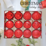6cm Red Claissic Christmas Ball Ornament Collection