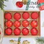 8cm Red Paiting Matt Ball Christmas Ball Ornament Collection