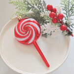 8cm Red Gift Tube Christmas Ball Ornament Collection - Image 10
