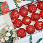 6cm Red Claissic Christmas Ball Ornament Collection - Image 2