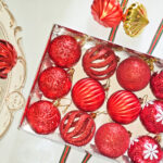 6cm Red Powder Hollow, Pumpkin Christmas Ball Ornament Collection - 图片 2
