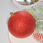 8cm Red Gift Tube Christmas Ball Ornament Collection - Image 3