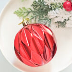 8cm Red Concave, Pumpkin Paiting Christmas Ball Ornament Collection - Image 5