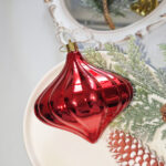 8cm Red Gift Tube Christmas Ball Ornament Collection - Image 5