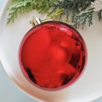 8cm Red Paiting Classic Christmas Ball Ornament Collection - Image 7