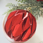 10cm Red Sequin Christmas Ball Ornament Collection - Image 6