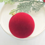 8cm Red Hollow, Concave, Paiting Flocking Christmas Ball Ornament Collection - Image 6