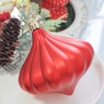 8cm Red Concave, Pumpkin Paiting Christmas Ball Ornament Collection - Image 6