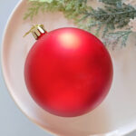 8cm Red Paiting Classic Christmas Ball Ornament Collection - Image 6