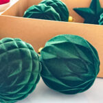 10cm Green Star Flocking Christmas Ball Ornament Collection - Image 3