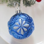 6cm Blue Powder Hollow, Pumpkin Christmas Ball Ornament Collection - Image 7