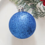 6cm Blue Powder Hollow, Pumpkin Christmas Ball Ornament Collection - Image 6