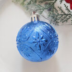 6cm Blue Powder Hollow, Pumpkin Christmas Ball Ornament Collection - Image 5
