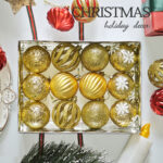 6cm Gold Powder Hollow, Pumpkin Christmas Ball Ornament Collection