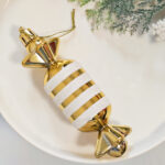 8cm Gold Gift Tube Christmas Ball Ornament Collection - Image 5
