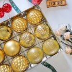 6cm Gold Claissic Christmas Ball Ornament Collection - Image 2