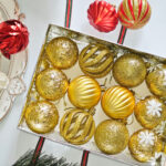 6cm Gold Powder Hollow, Pumpkin Christmas Ball Ornament Collection - Image 2