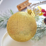 6cm Gold Claissic Christmas Ball Ornament Collection - Image 3