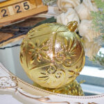 10cm Gold Water-Drop Flower Christmas Ball Ornament Collection - Image 4