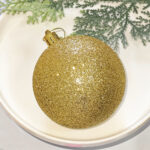 6cm Gold Sequin, Water-Drop Flower Christmas Ball Ornament Collection - Image 5