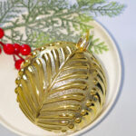 10cm Gold Classic Christmas Ball Ornament Collection - Image 6