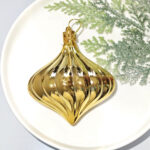 8cm Gold Gift Tube Christmas Ball Ornament Collection - Image 10