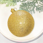 8cm Gold Concave, Pumpkin Paiting Christmas Ball Ornament Collection - Image 6