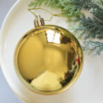 8cm Gold Paiting Classic Christmas Ball Ornament Collection - Image 6