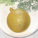 8cm Gold Pumpkin Paiting Pearl Christmas Ball Ornament Collection - Image 6
