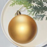 8cm Gold Paiting Classic Christmas Ball Ornament Collection - Image 7