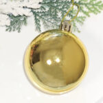 6cm Gold Claissic Christmas Ball Ornament Collection - Image 7