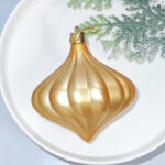 8cm Gold Gift Tube Christmas Ball Ornament Collection - Image 3