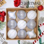 10cm Silver Classic Christmas Gift Ornament Collection
