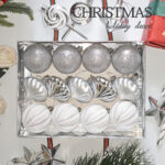 6cm Sliver Gift Tube Christmas Ball Ornament Collection