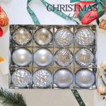 6cm Silver Claissic Christmas Ball Ornament Collection