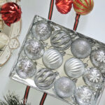 6cm Silver Powder Hollow, Pumpkin Christmas Ball Ornament Collection - Image 3