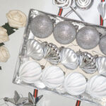 6cm Sliver Gift Tube Christmas Ball Ornament Collection - Image 2