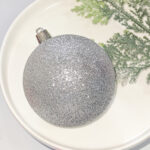 8cm Silver Gift Tube Christmas Ball Ornament Collection - 图片 5