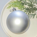 8cm Silver Paiting Classic Christmas Ball Ornament Collection - Image 6