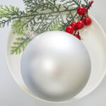 6cm Silver Claissic Christmas Ball Ornament Collection - 图片 4